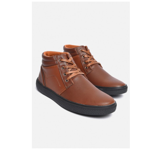 Черевики чоловічі демісезонні коричневого кольору 184341L