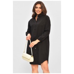 Сукня-сорочка жіноча чорного кольору 184370L