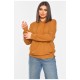 Худі жіноче гірчичного кольору 184551L