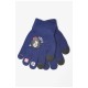 Рукавички дитячі з начісом темно-синього кольору 185179L