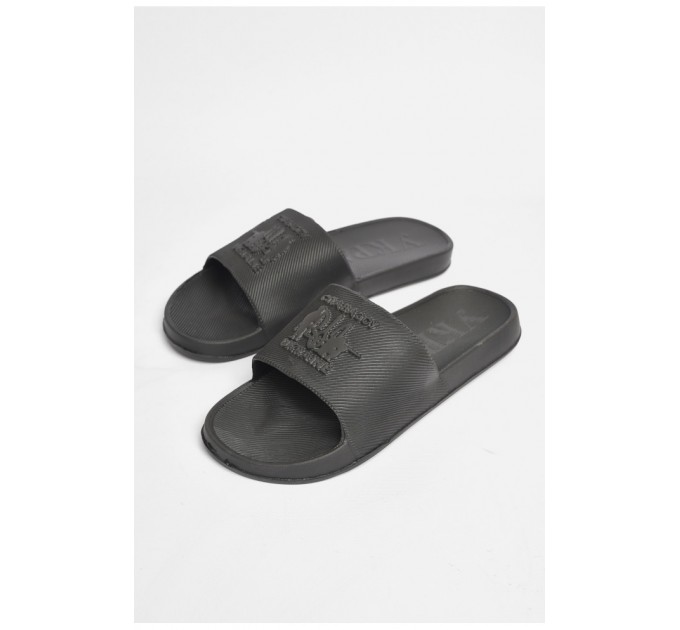 Шльопанці піна чоловічі чорного кольору 186134L