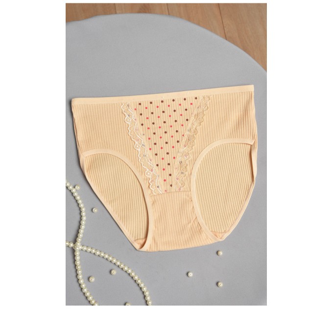 Труси жіночі напівбатальні жовтого кольору 186455L