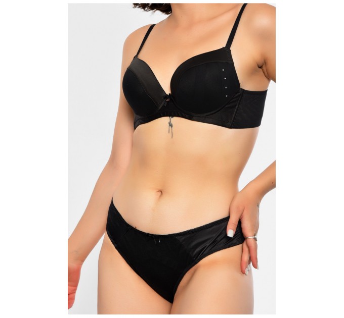 Комплект жіночий чорного кольору чашка С 186576L