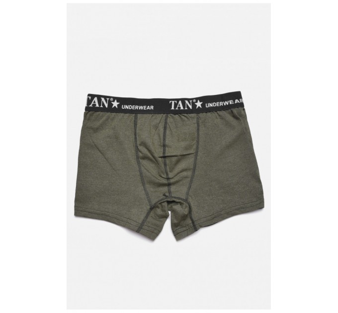 Боксери чоловічі однотонні кольору хакі 187218L