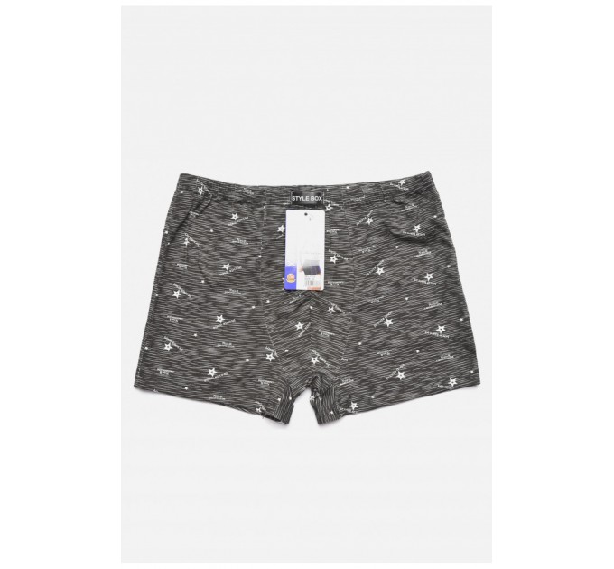 Боксери чоловічі напівбатальні чорного кольору 187304L