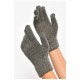 Рукавички жіночі трикотажні сенсорні темно-сірого кольору 187427L