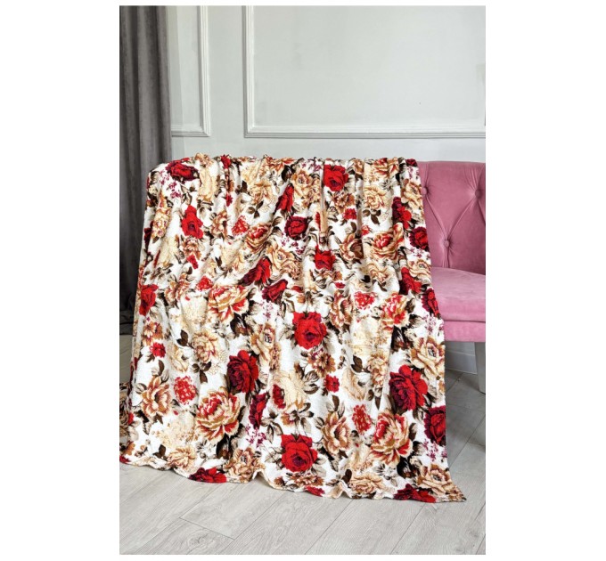 Плед білого кольору з принтом розмір 200*230 187670L