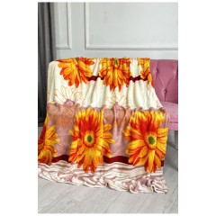 Плед бежевого кольору з принтом розмір 200*230 187676L