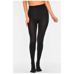 Колготи жіночі на флісі чорного кольору 188113L Колготи жіночі на флісі чорного кольору 188113L