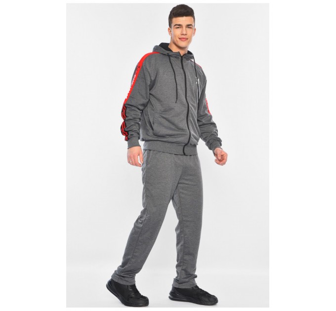 Спортивний костюм чоловічий темно-сірого кольору 188170L