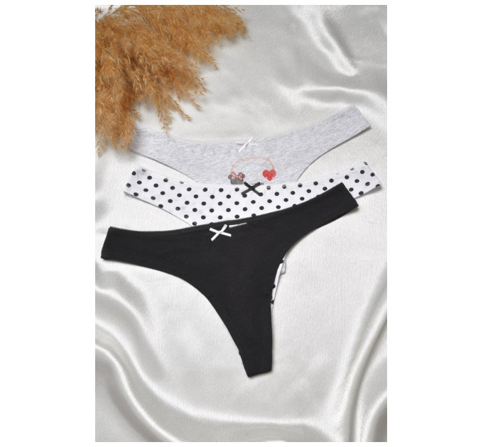 Набор стринг женских 3 штуки 188691L