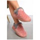 Капці домашні чуні жіночі рожевого кольору 189004L