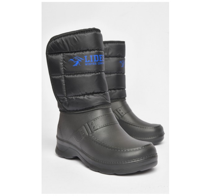 Дутики мужские пена на меху черного цвета 189131L