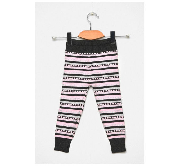 Лосіни дитячі демісезонні для дівчинки темно-сірого кольору 189132L