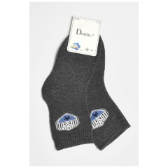 Носки детские для мальчика темно-серого цвета 189495L