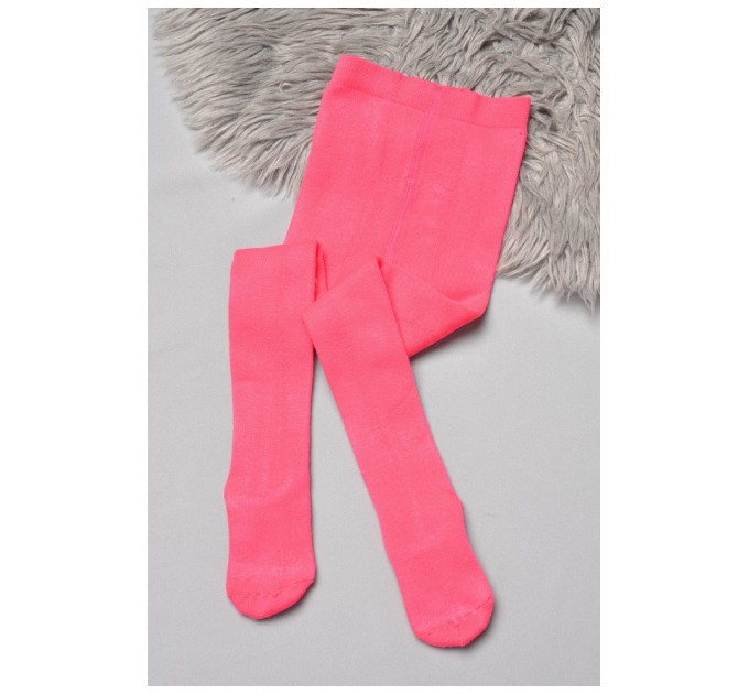 Колготи дитячі махрові для дівчинки рожевого кольору 189566L