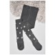 Колготи дитячі махрові для дівчинки темно-сірого кольору 189596L