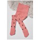 Колготи дитячі махрові для дівчинки темно-рожевого кольору 189598L