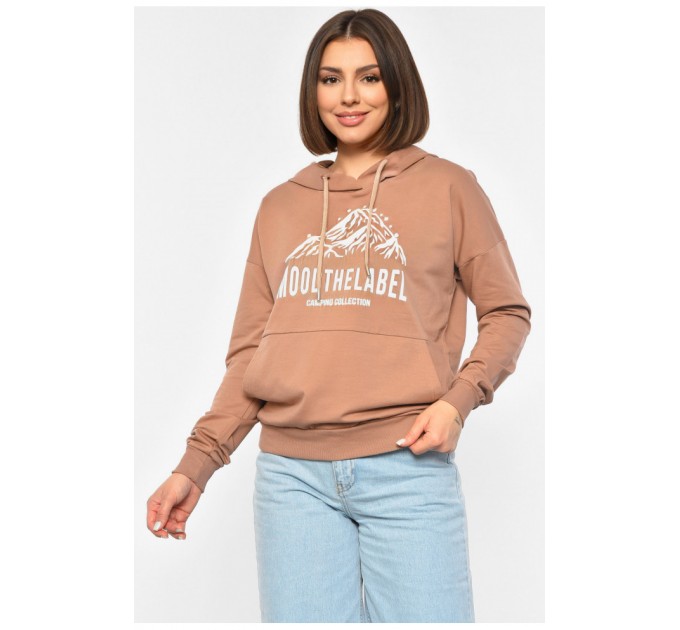 Худі жіноче кольору мокко 189694L