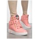 Черевики жіночі зимові на хурті рожевого кольору 189770L