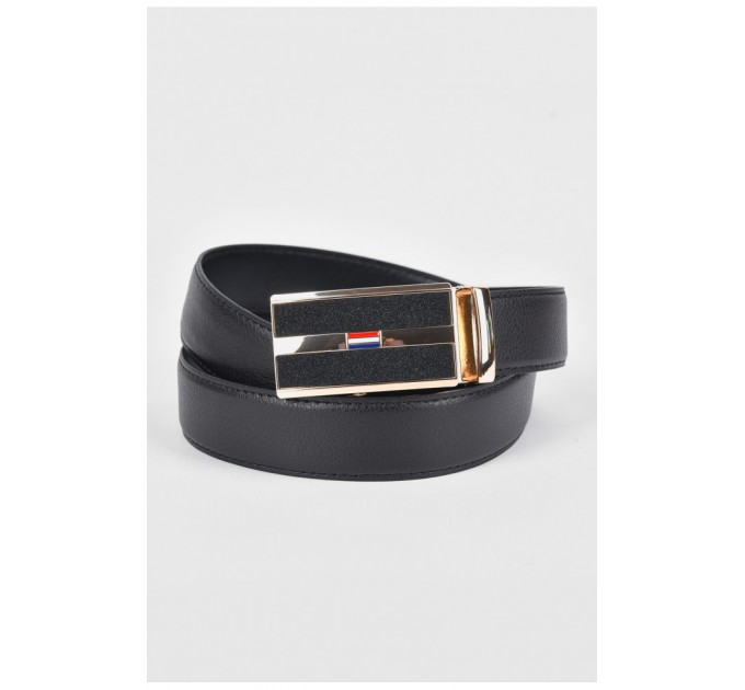 Ремень мужской черного цвета размер 110*3,5 см 189917L