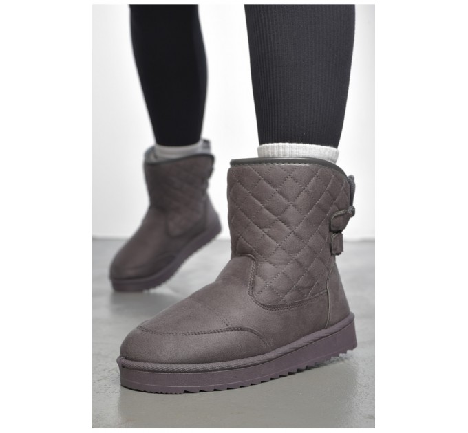 Угги женские на меху темно-серого цвета 189919L