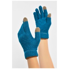 Перчатки женские сенсорные изумрудного цвета 190020L Перчатки женские сенсорные изумрудного цвета 190020L