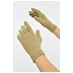 Перчатки женские оливкового цвета 190034L