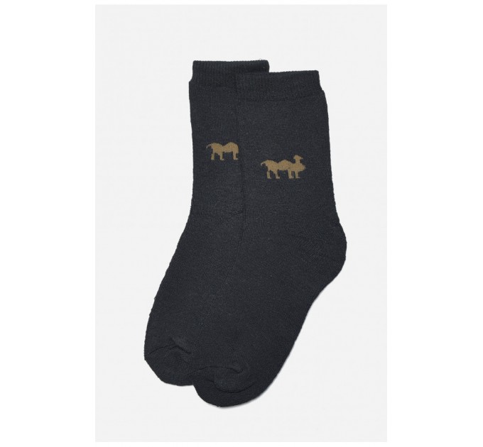 Шкарпетки чоловічі махрові чорного кольору 190390L