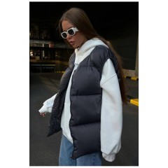 Жилетка женская серого цвета 190433L