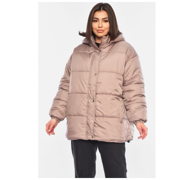 Куртка жіноча демісезонна кольору мокко 190568L