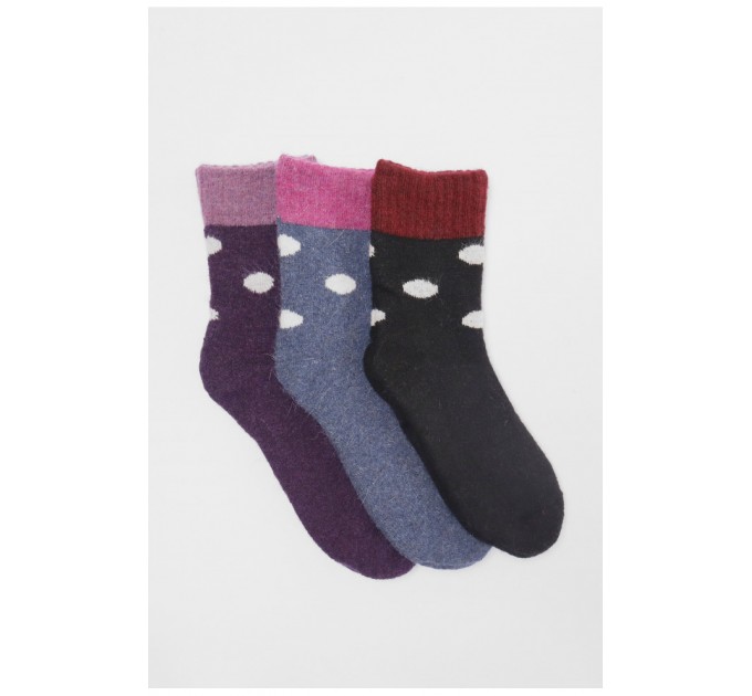 Набір шкарпеток жіночих махрових із ангори 3 штуки 190815L