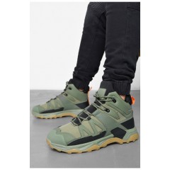 Ботинки мужские демисезонные цвета хаки 190867L