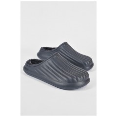 Калоші чоловічі на хутрі чорного кольору 190924L