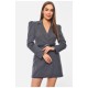 Сукня-піджак жіноча однотонна сірого кольору 191011L