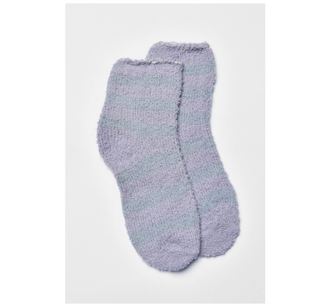 Шкарпетки жіночі травка бузкового кольору в смужку 191465L