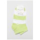 Шкарпетки підліткові салатового кольору в смужку 191600L