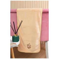 Полотенце кухонное микрофибра бежевого цвета размер 30*65 см 191850L