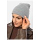 Шапка жіноча демісезонна сірого кольору 191898L