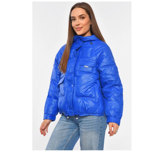 Куртка жіноча демісезонна синього кольору 192038L