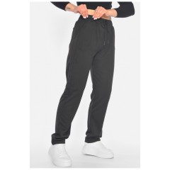 Спортивні штанижіночі напівбатальні чорного кольору 192288L