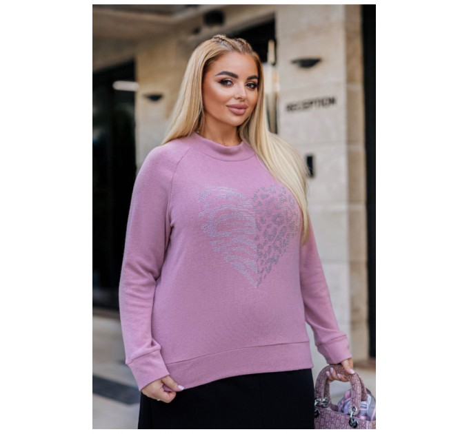 Светр жіночий пудрового кольору 192537L