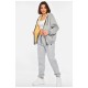 Спортивний костюм жіночий на євро хутрі сірого кольору 192616L