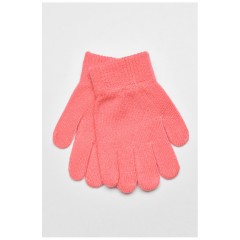 Детские перчатки демисезонные однотонные розового цвета 192684L Детские перчатки демисезонные однотонные розового цвета 192684L