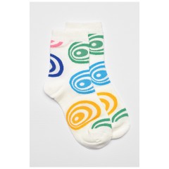 Шкарпетки дитячі демісезонні білого кольору з малюнком 192898L