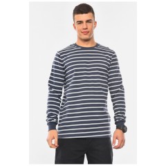 Світшот чоловічий напівбатальний на флісі темно-синього кольору 193023L Світшот чоловічий напівбатальний на флісі темно-синього кольору 193023L