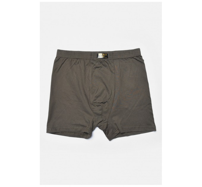 Боксери чоловічі кольору хакі однотонні 193147L