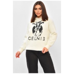 Худые женское альпака белого цвета 193312L