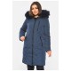 Куртка женская еврозима темно-синего цвета 193319L