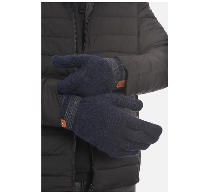 Рукавички чоловічі акрилові утеплені темно-синього кольору 193700L